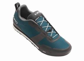 Giro Tracker Fastlace MTB Shoe - Womens - Harbor Blue-Sandstone Cycling Shoes For Plantar Fasciitis