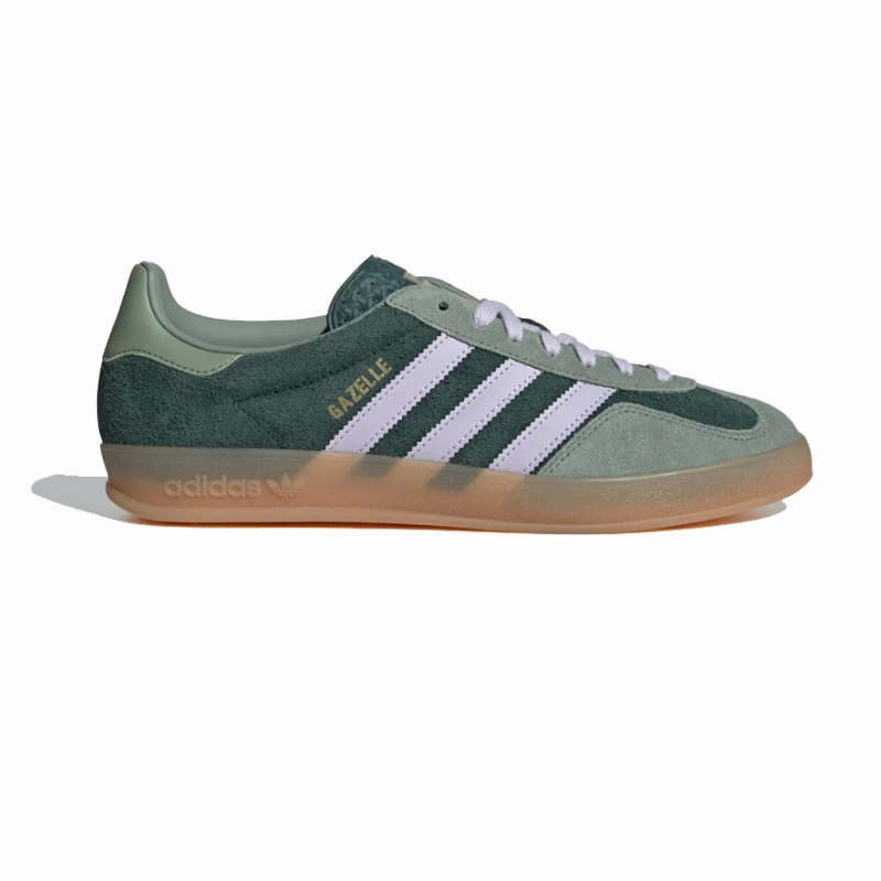Squat Shoes Adidas adidas - Gazelle Indoor - Mineral Green/Silver Dawn - Unisex [JI0323]