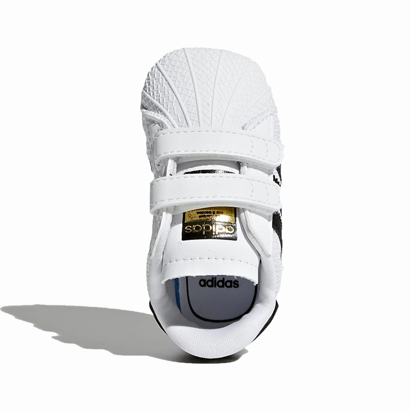 Shoes Without Laces Adidas adidas - Superstar Crib - Cloud White/Black - Kids [S79916]