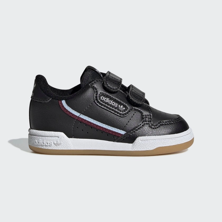 Adidas Continental 80 CF I - Core Black / Maroon Adidas Sock Shoe