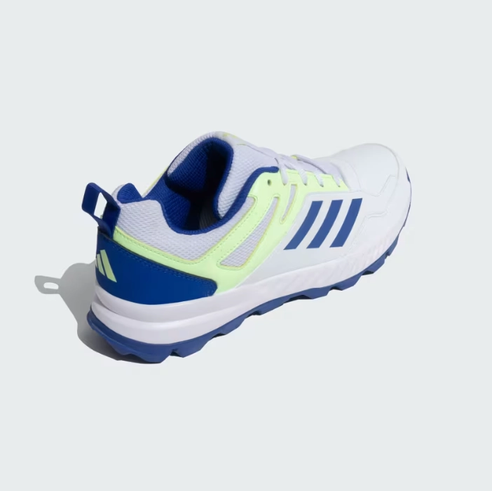 Adidas Originals Superstar Shoes Adidas Cri Rise V2 M Cloud White / Semi Lucid Blue / Green Spark Cricket Shoes