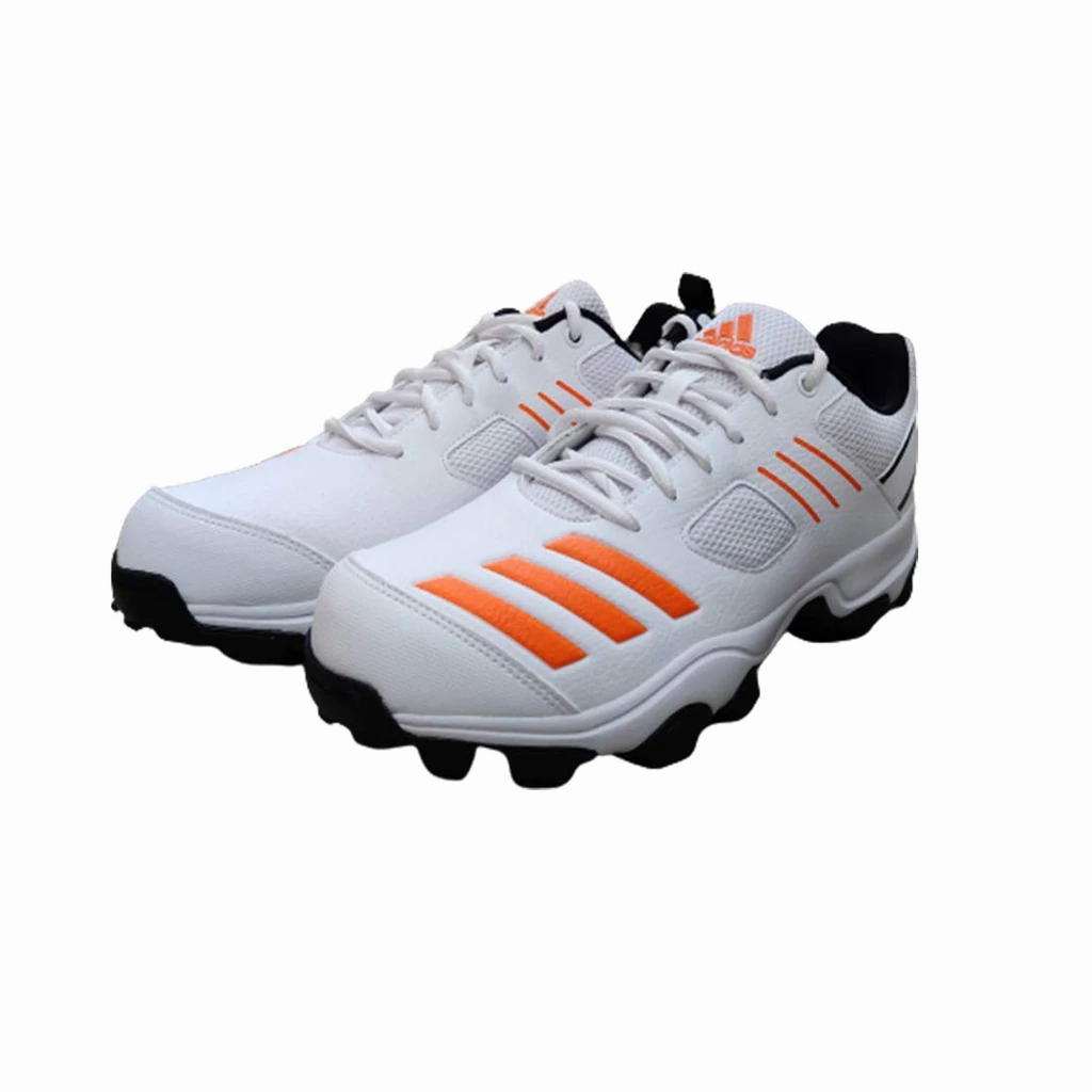 Adidas Crihase White/Orange Cricket Shoes Adidas Summervent Spikeless Golf Shoes