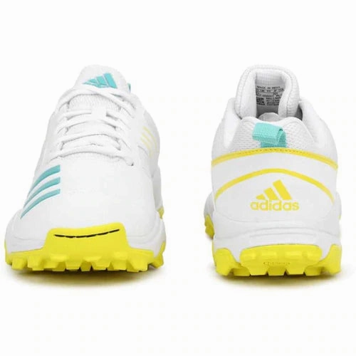 Adidas Campus Shoe Adidas Crihase Yellow/ Turqoise Cricket Shoes