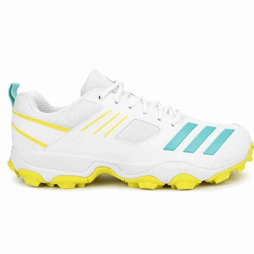 Adidas Crihase Yellow/ Turqoise Cricket Shoes Adidas Gravel Shoes