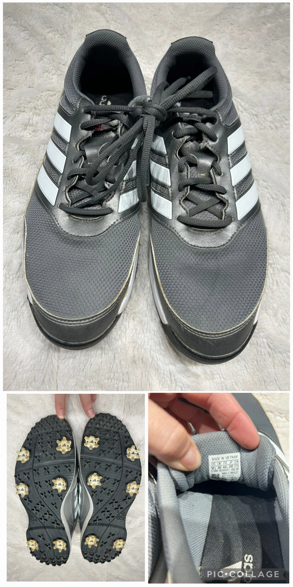 Most Durable Adidas Shoes Adidas golf shoes 10.5 Men's gray shoes - Adult