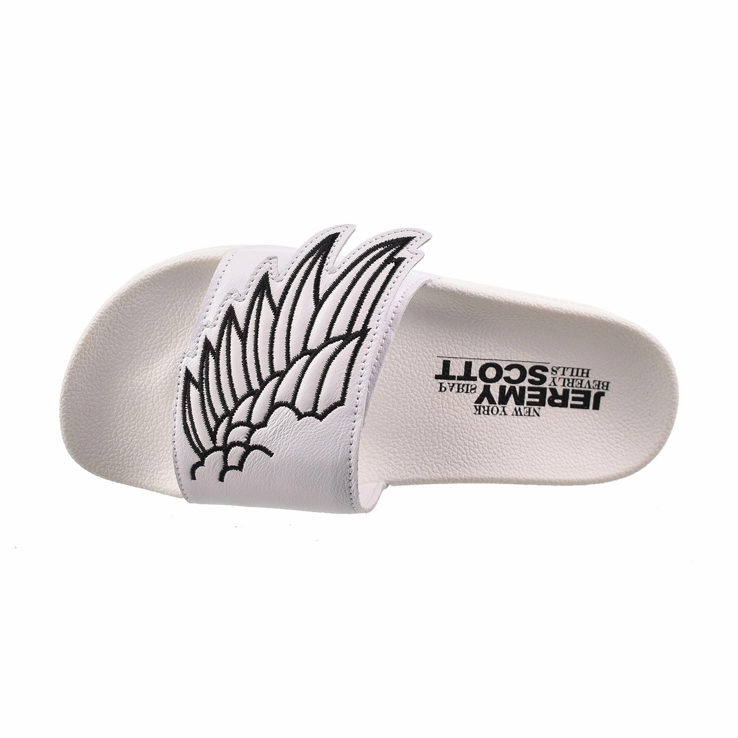 Sandals Paradise Island Adidas JS Monogram Adilette Wings Men's Slide Sandals White/Black