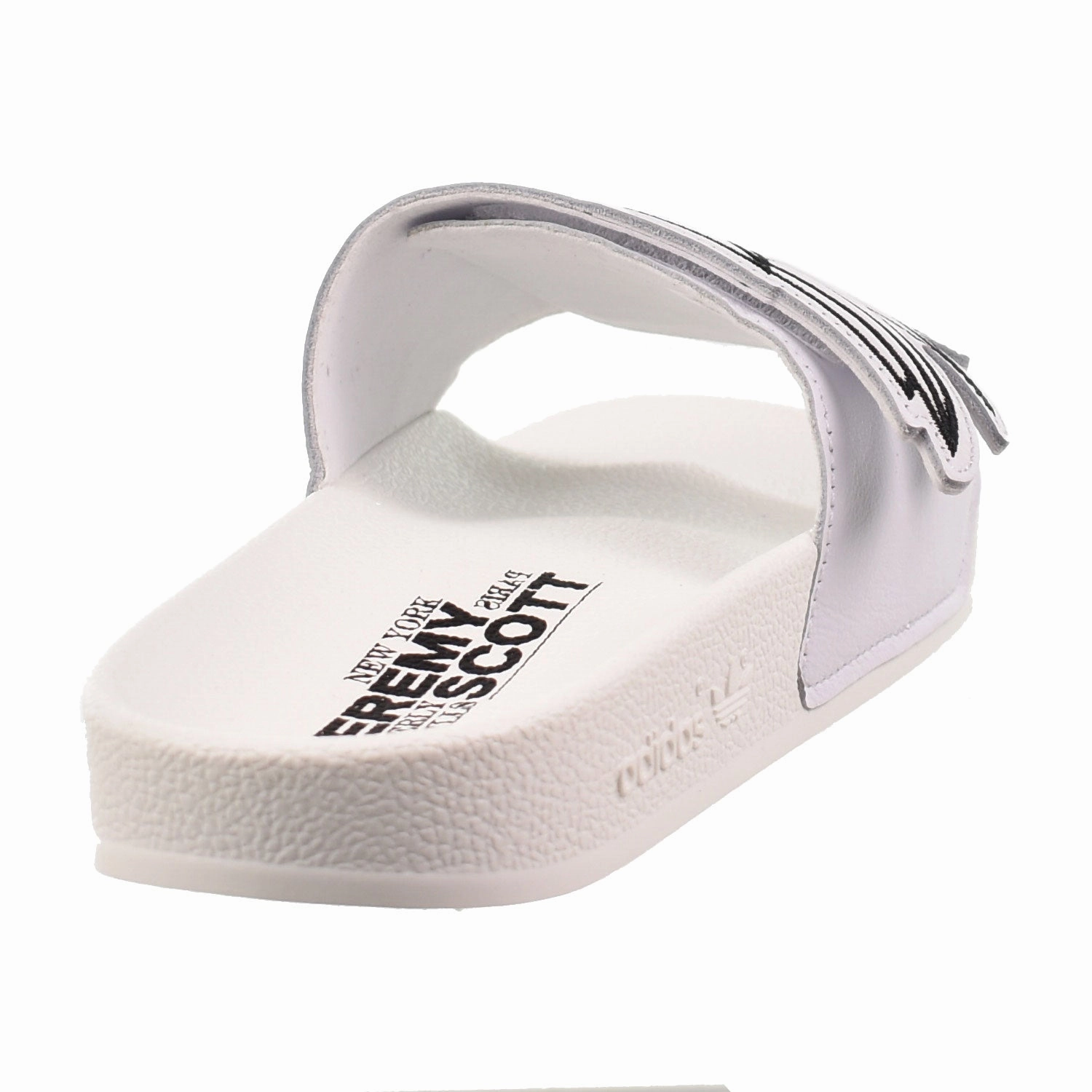 Steve Sandals Adidas JS Monogram Adilette Wings Men's Slide Sandals White/Black