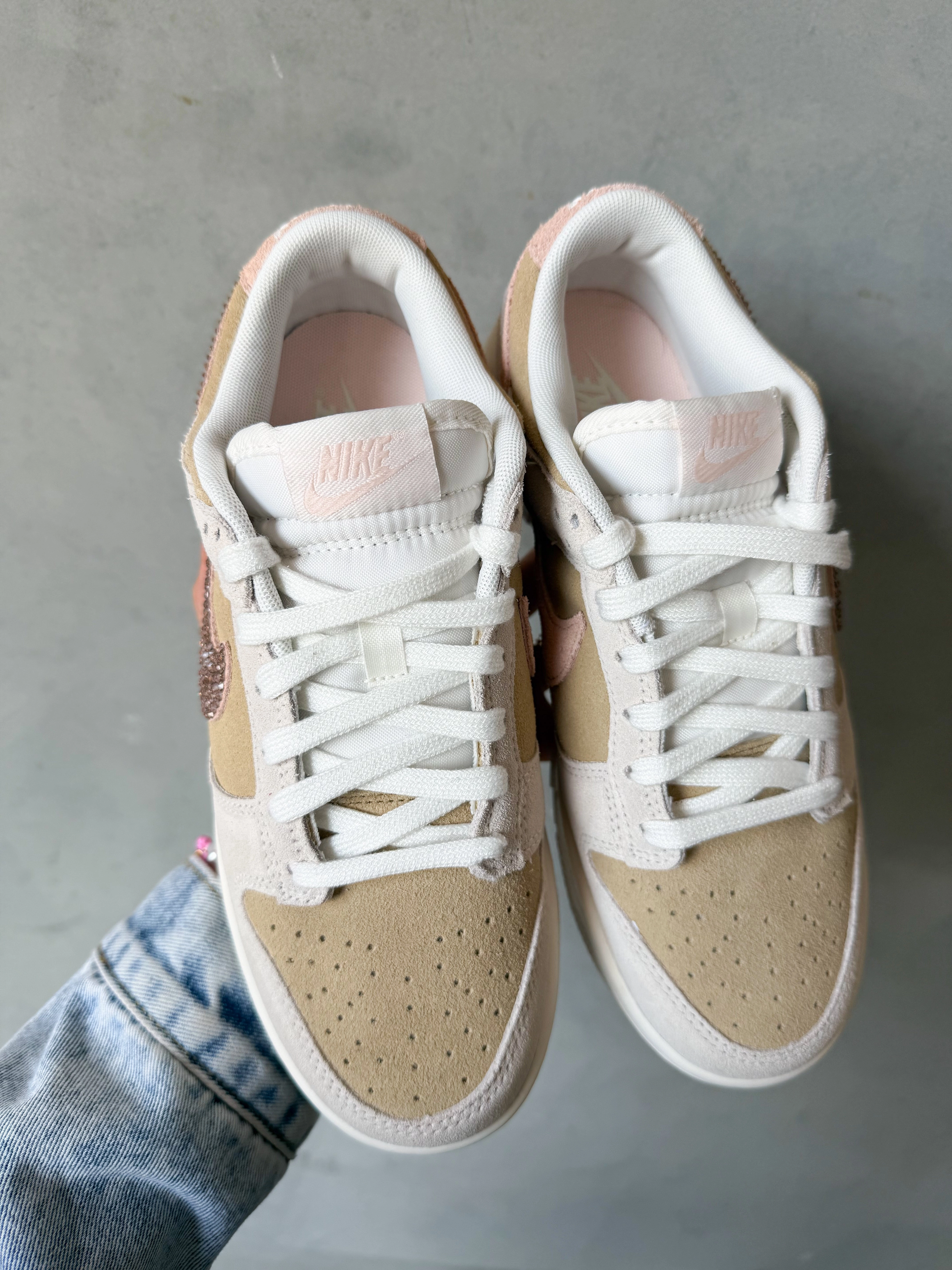 Adidas Recycled Plastic Shoes Neutral Sand Pink Swarovski Womens Nike Dunk Shoes