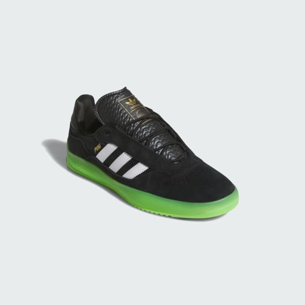 Adidas Puig Core Black - Cloud White - Semi Solar Green Adidas Wrestling Shoes Hvc