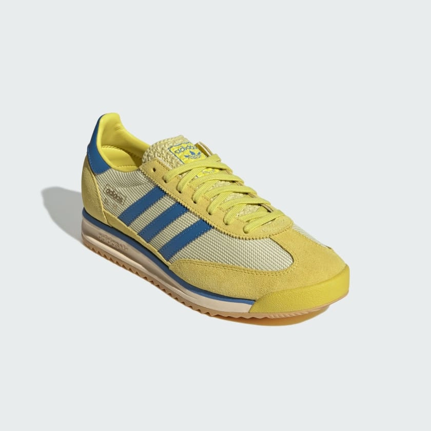 Men's Adidas SL 72 RS Shoes  - Pure Sulfur/Focus Blue/Powder Yellow Adidas Soccer Shoes 2016