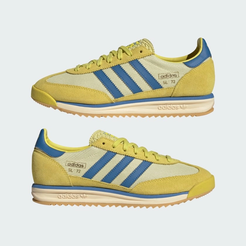 Adidas Superstar Shoes Size 3 Men's Adidas SL 72 RS Shoes  - Pure Sulfur/Focus Blue/Powder Yellow