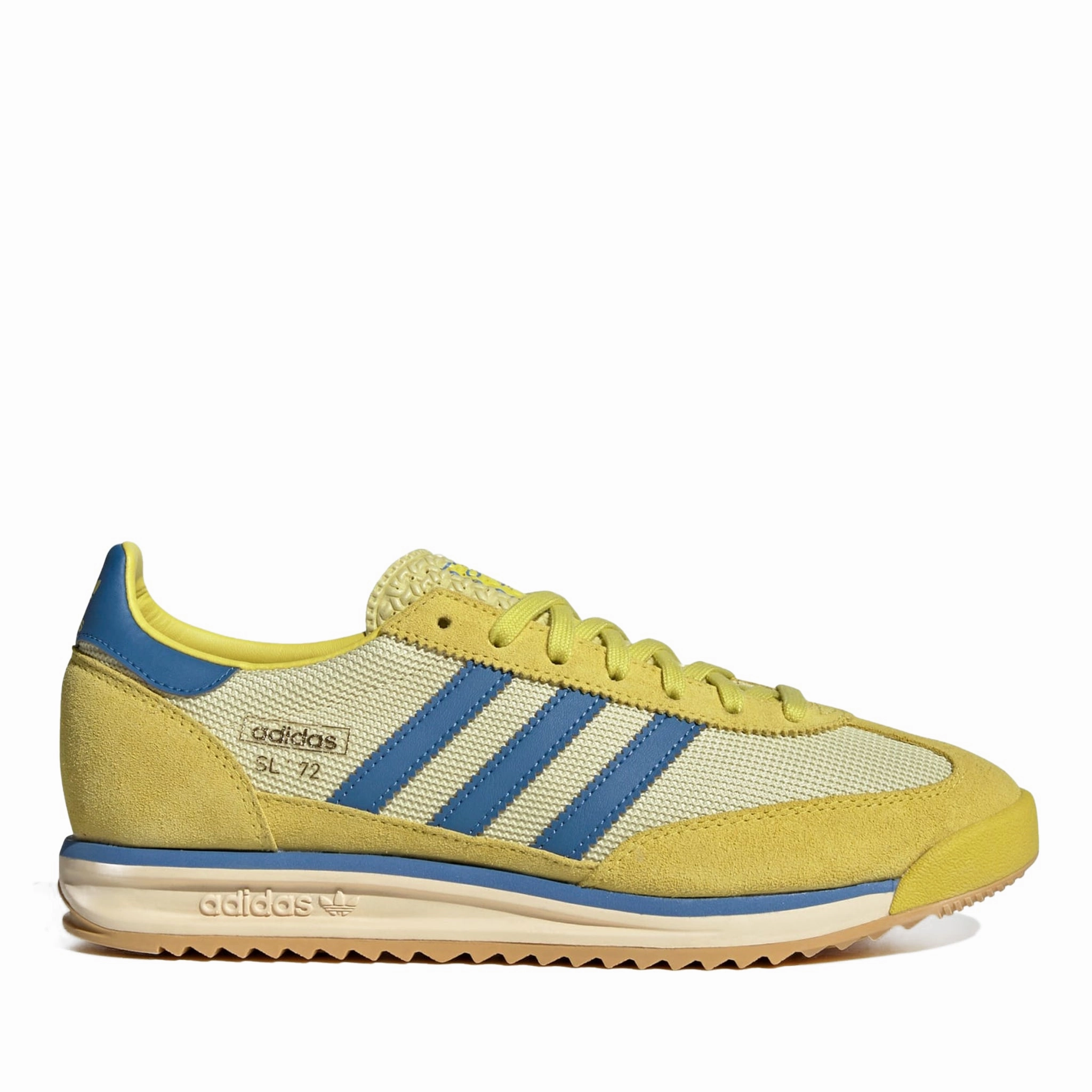 Men's Adidas SL 72 RS Shoes  - Pure Sulfur/Focus Blue/Powder Yellow Liberty London Adidas Shoes