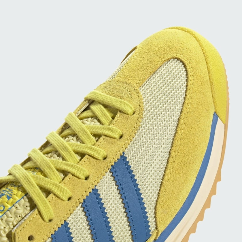Men's Adidas SL 72 RS Shoes  - Pure Sulfur/Focus Blue/Powder Yellow New Adidas Shoes Nmd