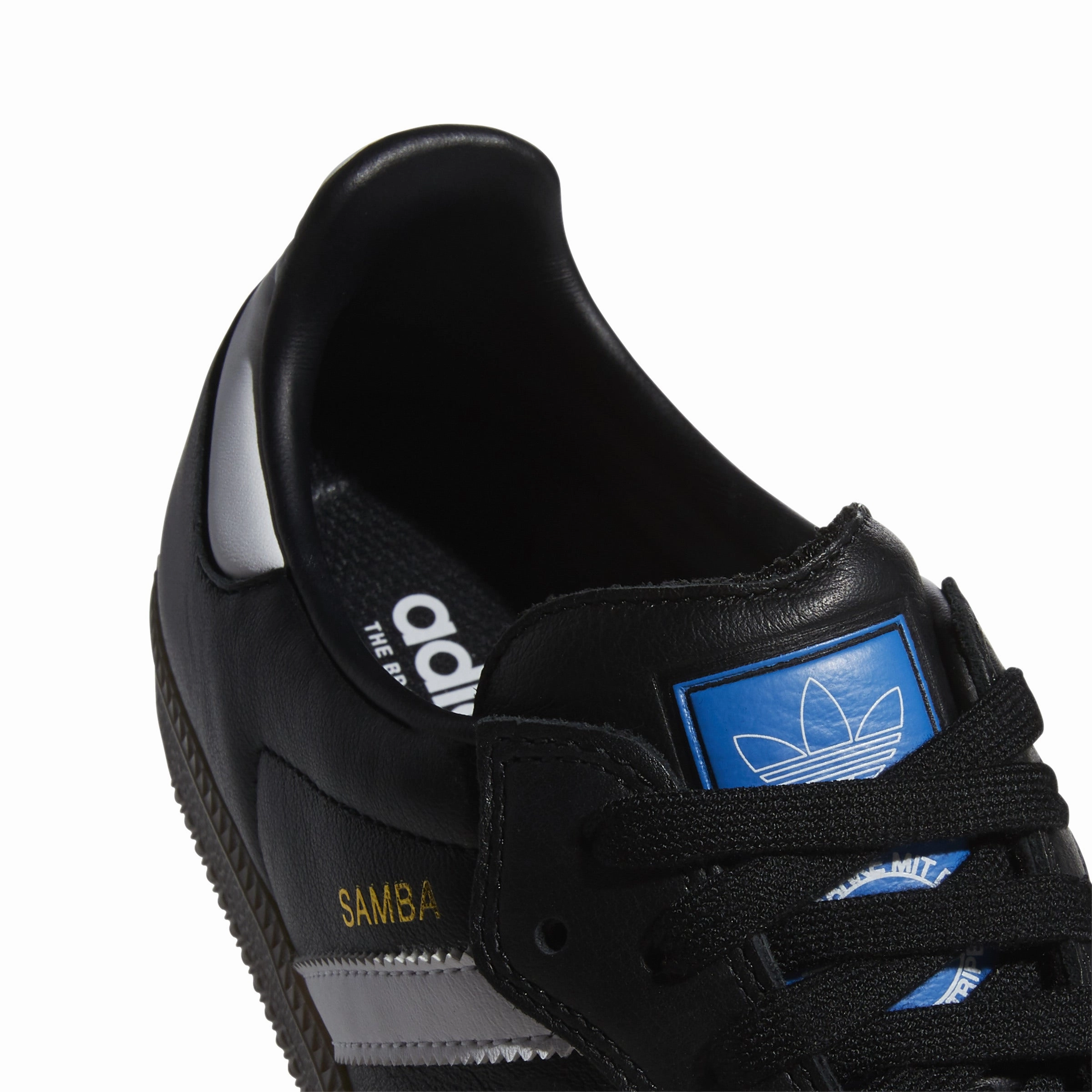 Adidas Samba ADV OG Shoes-Core Black/Cloud White/Gold Metallic Field Hockey Shoes Adidas