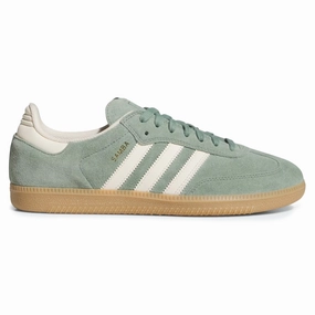 ADIDAS SAMBA ADV SILVER GREEN / WONDER WHITE Adidas Titan Shoes