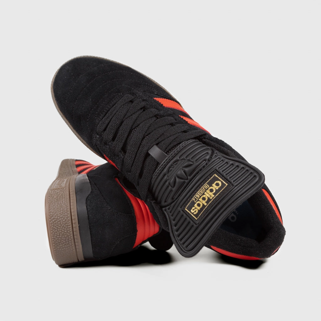Adidas Skateboarding - Busenitz Shoes - Core Black / Bold Orange / Gum Adidas Trae Young Shoes