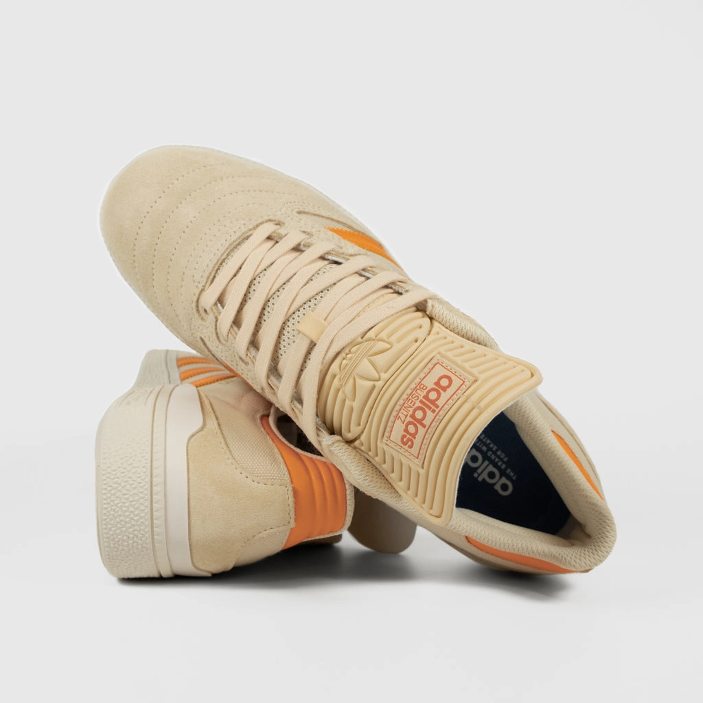 Adidas Skateboarding - Busenitz Shoes - Crystal Sand / Bold Orange / Gold Metallic Liberty Adidas Shoes