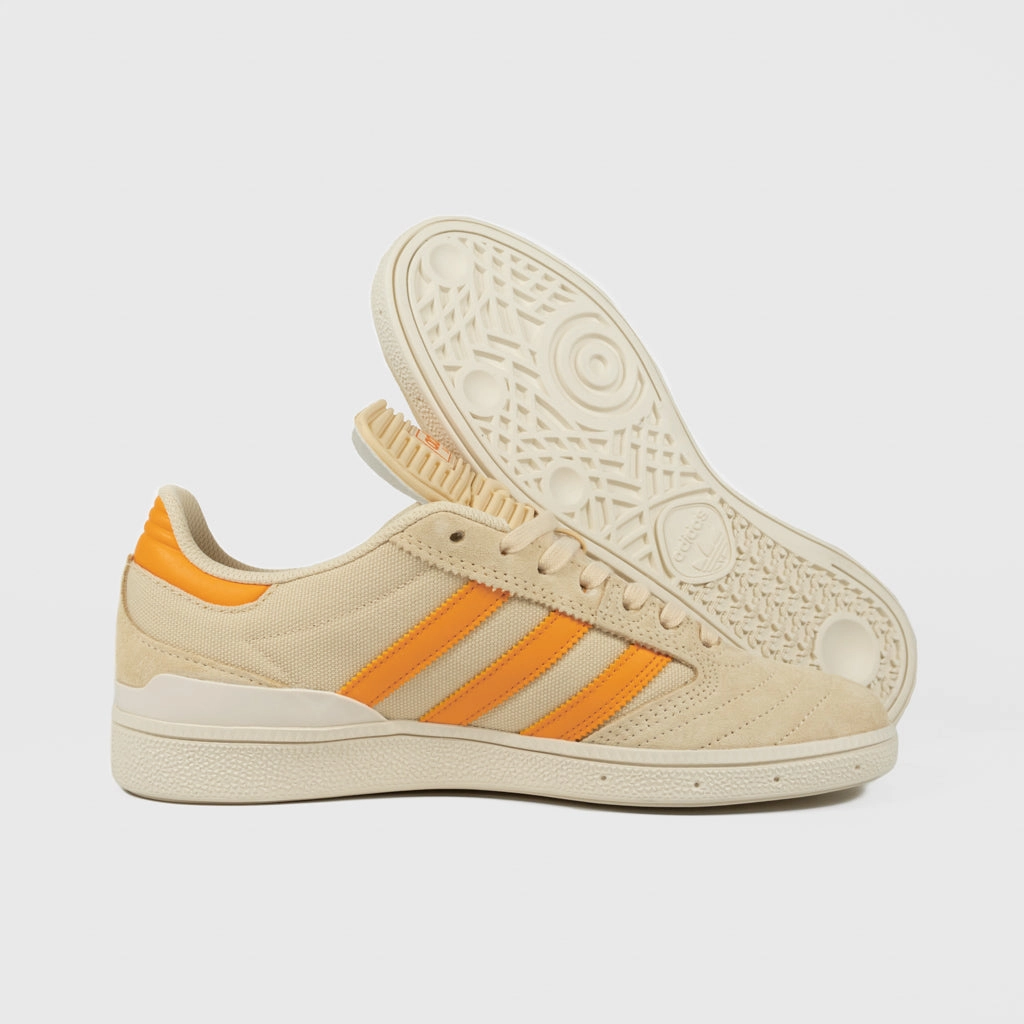 Adidas Skateboarding - Busenitz Shoes - Crystal Sand / Bold Orange / Gold Metallic Adidas Shoes Dress