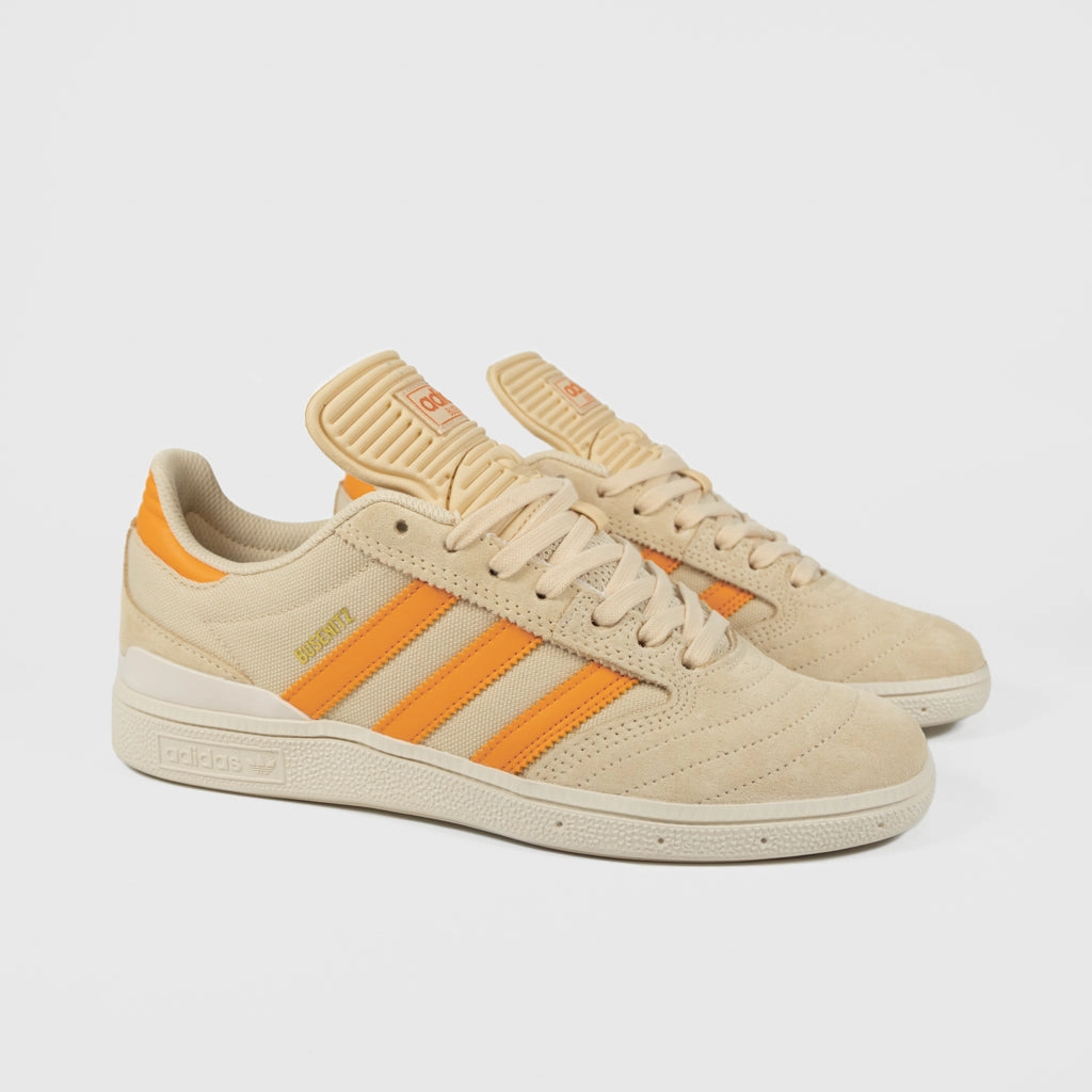 Adidas Adistar Running Shoes Adidas Skateboarding - Busenitz Shoes - Crystal Sand / Bold Orange / Gold Metallic