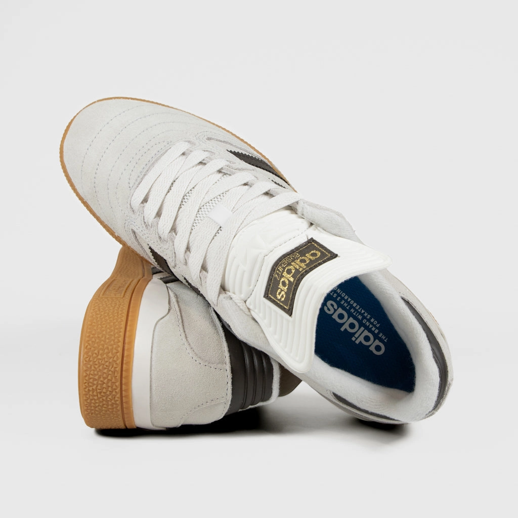 Adidas Skateboarding - Busenitz Shoes - Crystal White / Shadow Olive / Gum 3 Athletic Shoes Adidas