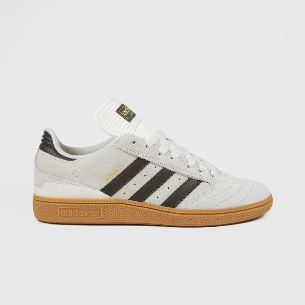 Adidas Originals Retro Shoes Adidas Skateboarding - Busenitz Shoes - Crystal White / Shadow Olive / Gum 3