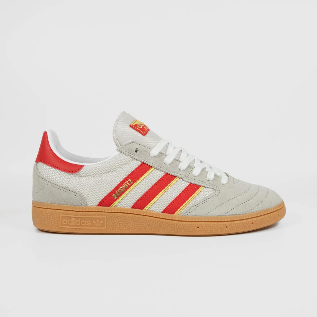 Adidas Shoes For Healthcare Workers Adidas Skateboarding - Busenitz Vintage Shoes - Feather Grey / Red / Orbit Grey