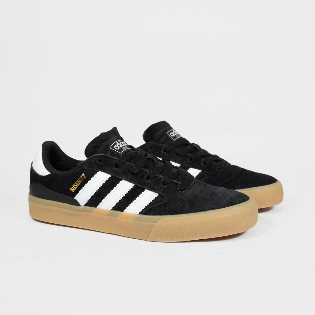 Adidas Skateboarding - Busenitz Vulc 2 Shoes - Core Black / Footwear White / Gum Walking Adidas Shoes
