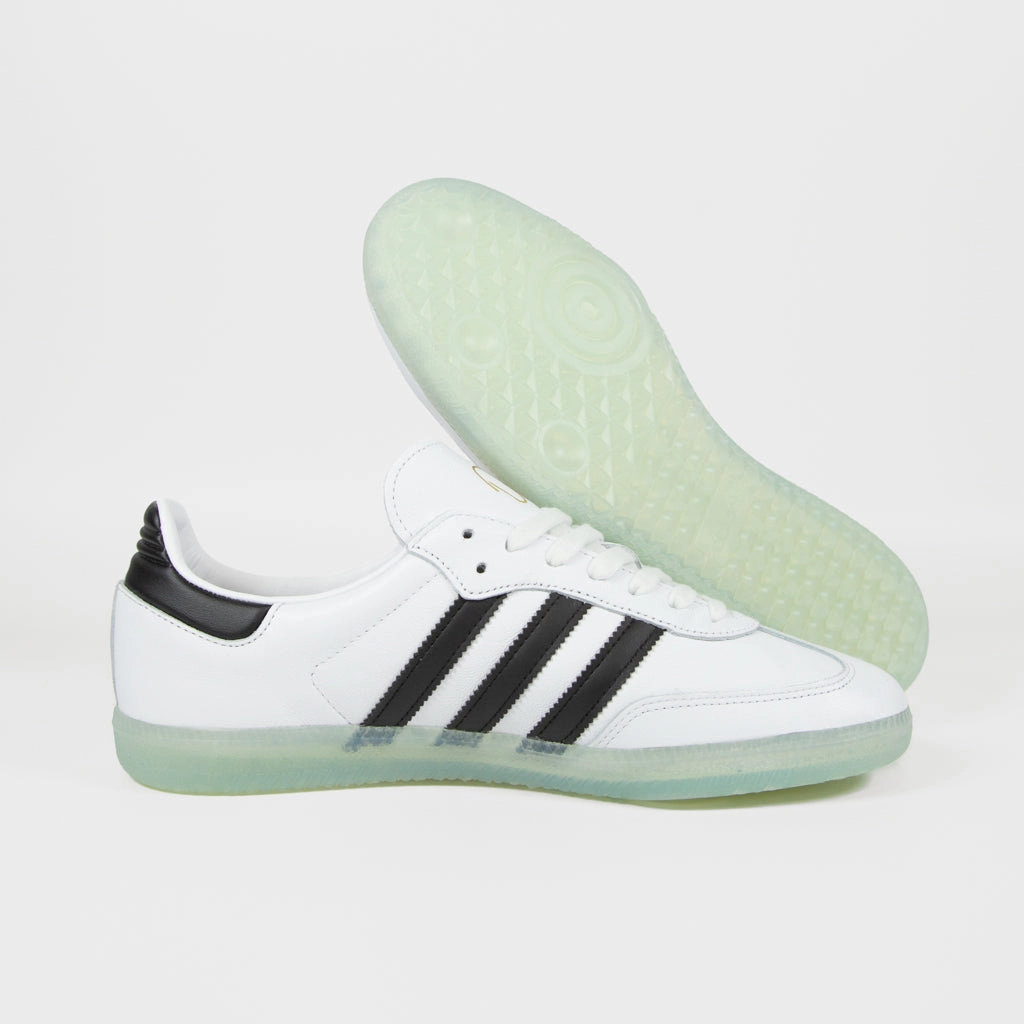 Adidas Skateboarding - Dill Samba Shoes - Footwear White / Core Black / Gold Metallic Adidas Design Your Own Shoes