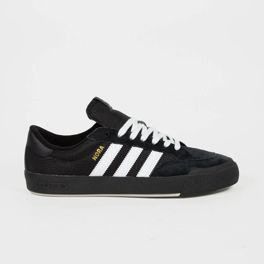 Adidas Skateboarding - Nora Vasconcellos Shoes - Core Black / Footwear White / Gold Metallic Adidas Game Court Tennis Shoe