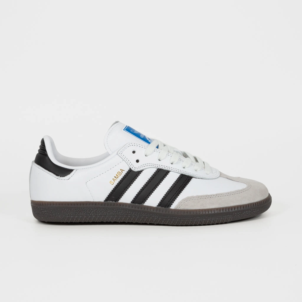 Adidas Skateboarding - Samba ADV Shoes - Footwear White / Core Black / Gum 5 Adidas Wrestling Shoe