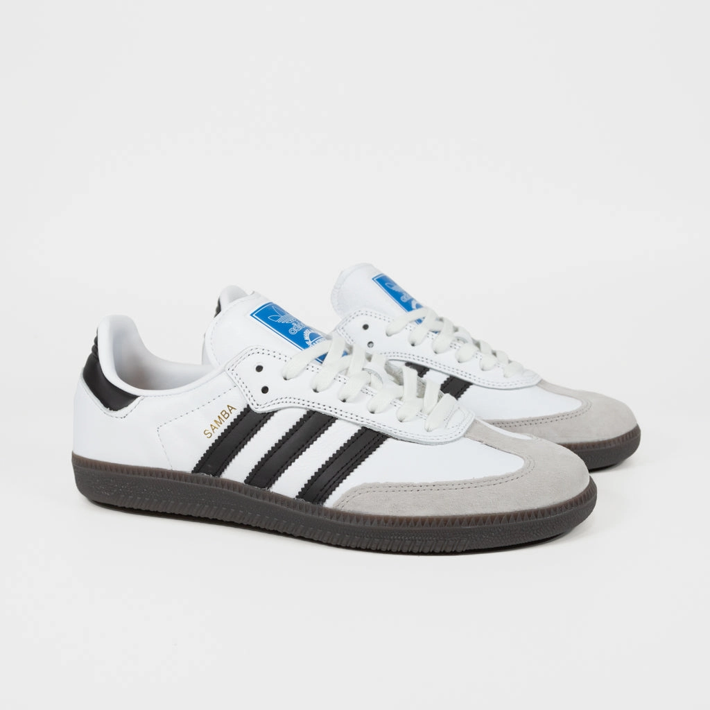 Adidas Valentines Shoes 2025 Adidas Skateboarding - Samba ADV Shoes - Footwear White / Core Black / Gum 5