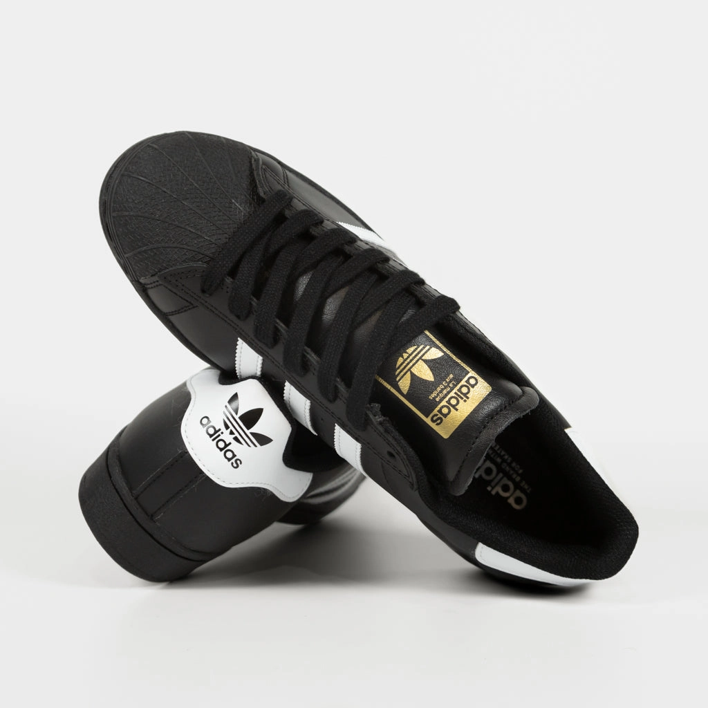 Adidas Skateboarding - Superstar ADV (Leather) Shoes - Core Black / Footwear White / Footwear White Adidas Design Your Own Shoe