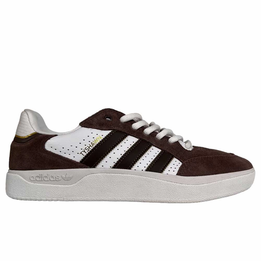 Adidas Skateboarding Tyshawn Low Brown White Gold Suede Shoes Adidas Zg Golf Shoes