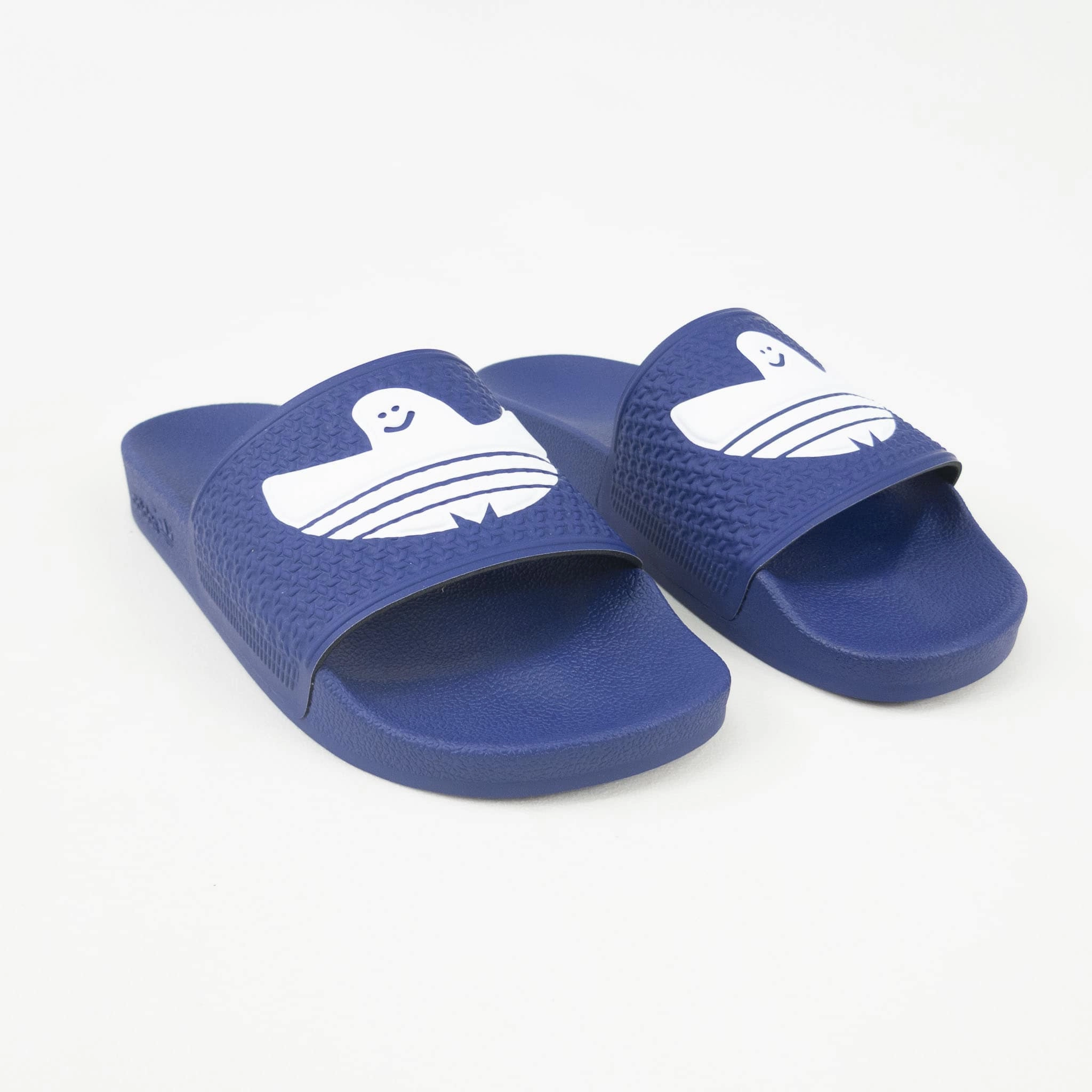 Little Adidas Shoes Adidas Shmoofoil Slides - Blue/White/White
