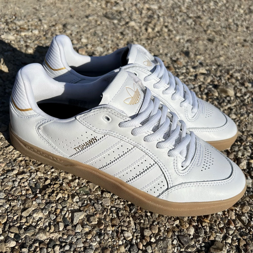 Adidas Tyshawn Low White White Gum Suede Shoes Adidas Tokio Shoes