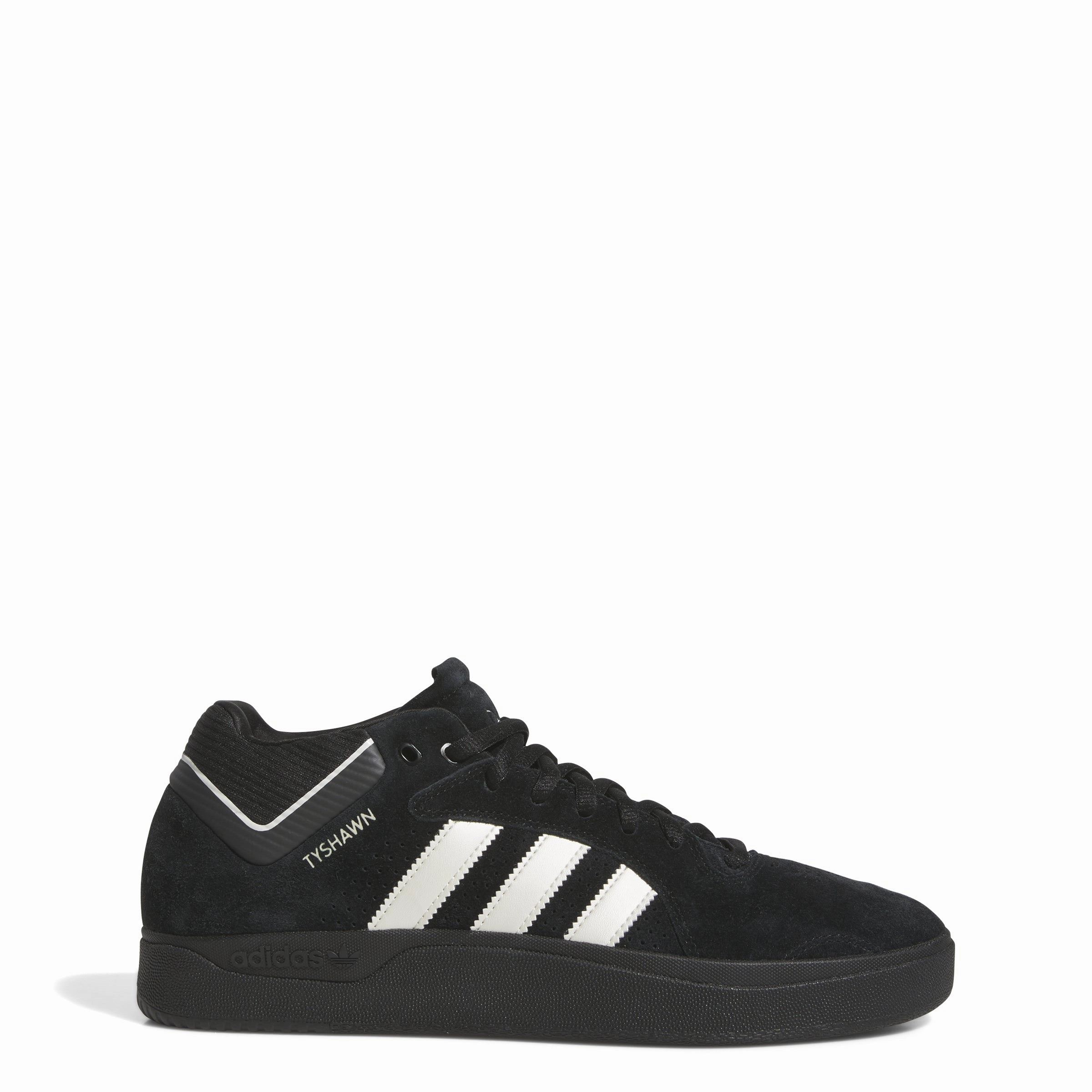 Adidas Tyshawn Skate Shoes-Core Black/Zero Metallic/Spark Little Adidas Shoes