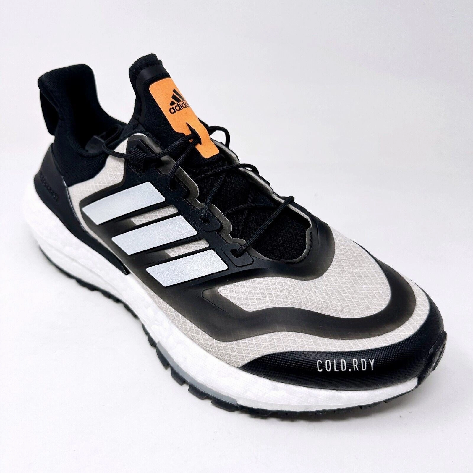 Light Cushioned Running Shoes Adidas UltraBoost 22 COLD.RDY 2.0 Black White Orange Womens Running Shoes GX6735