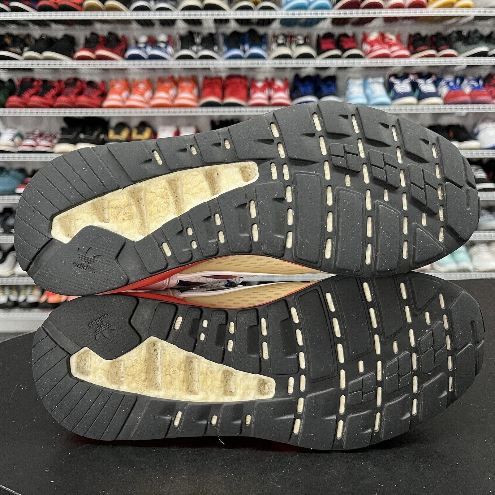 Adidas ZX 2K Boost (FV9996) "Cloud White/Solar Red/Blue" Men's Size 9.5 Adidas Predator Indoor Football Shoes