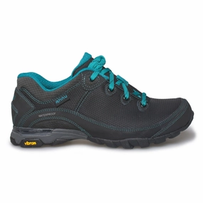 Ahnu Sugarpine II WP Ripstop Black Shoes - Women's Barefoot Shoes For Trail Running