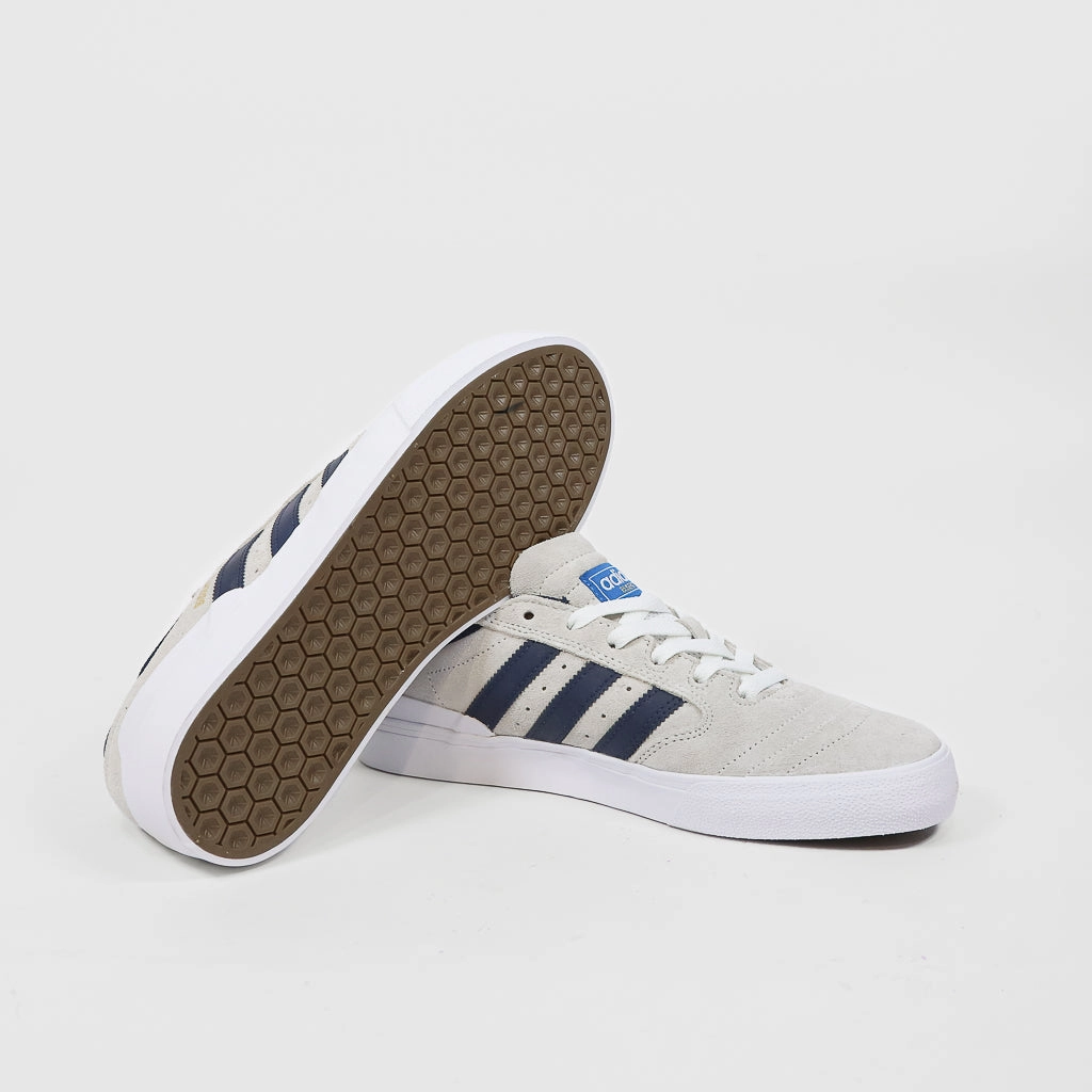 Adidas Vl Court 3.0 Low Shoes Adidas Skateboarding - Busenitz Vulc 2 Shoes - Footwear White / Collegiate Navy / Bluebird
