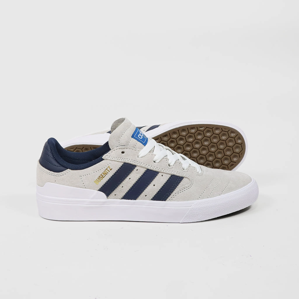 Adidas Skateboarding - Busenitz Vulc 2 Shoes - Footwear White / Collegiate Navy / Bluebird Adidas Everyset Shoes Review