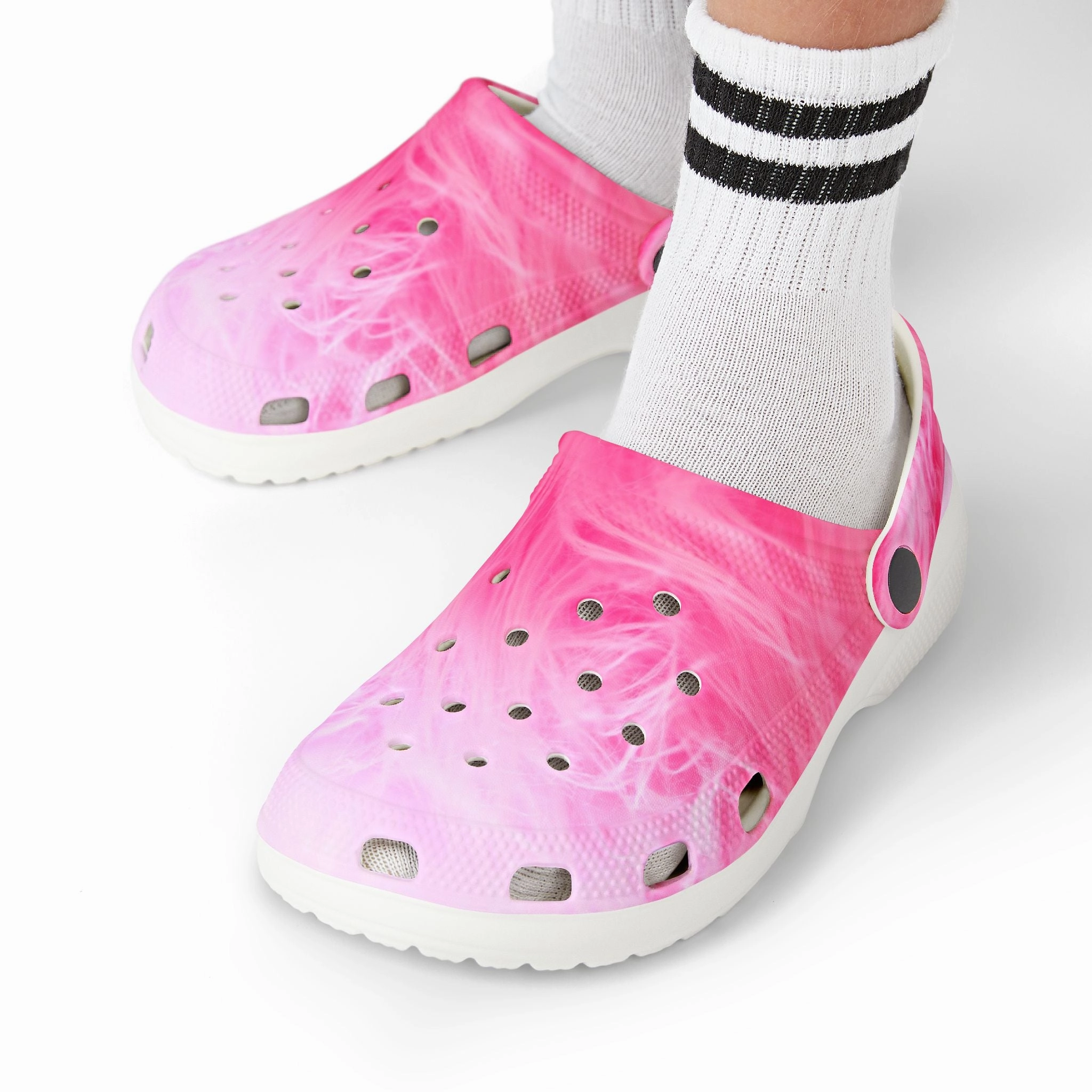 Whimsical Pink Clogs for Kids, Fun Footwear for Play, Summer Slip-Ons, Kids Outdoor Shoes, Perfect for Beach Days, Birthday Gift American Skate Brands