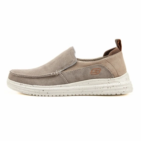 SKECHERS Proven Renco Canvas Slip-on Men 204568-BEG Fierce 2 Casual Shoes