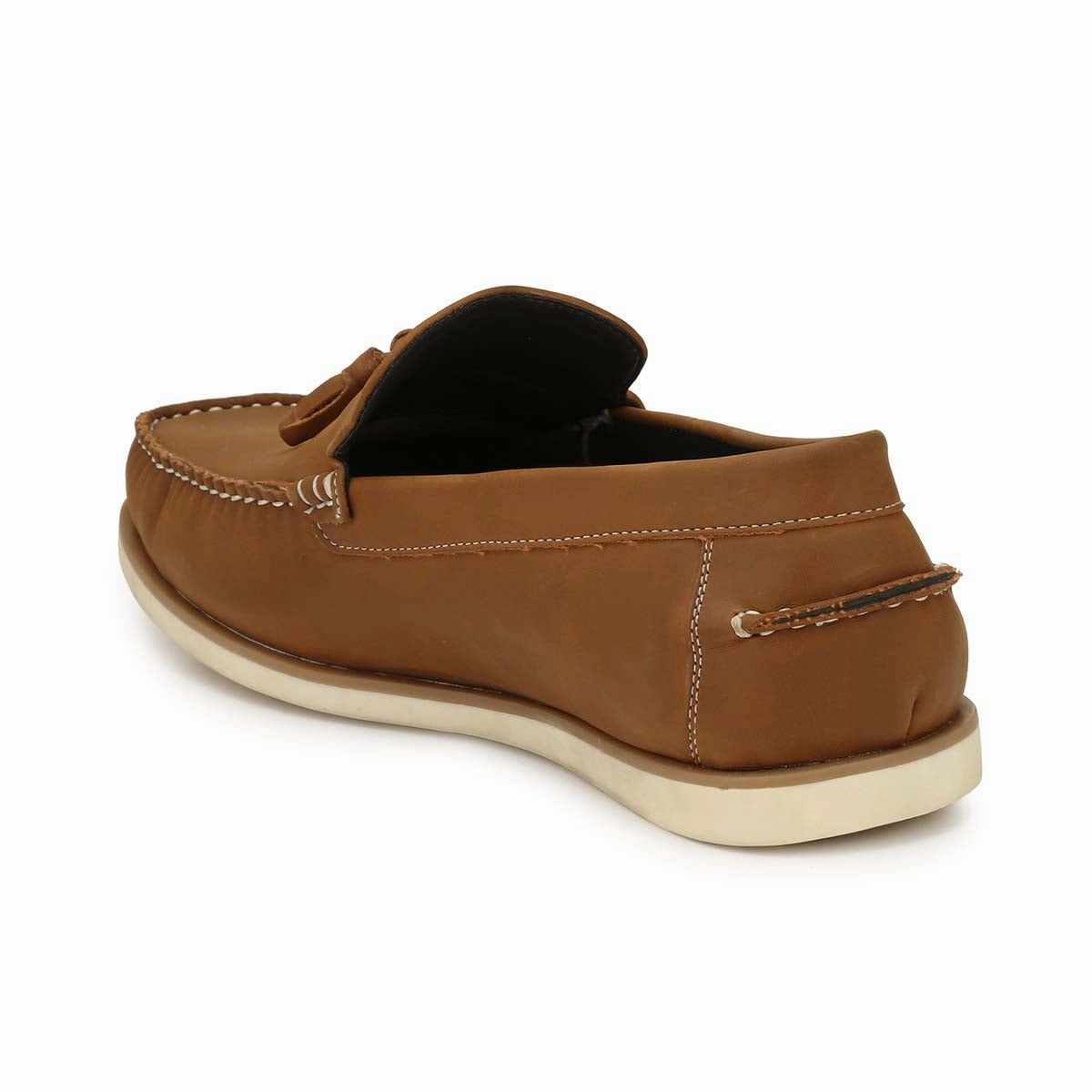 San Frissco Tan Casual Tassel Driving Shoe For Men Extra Wide Sandals