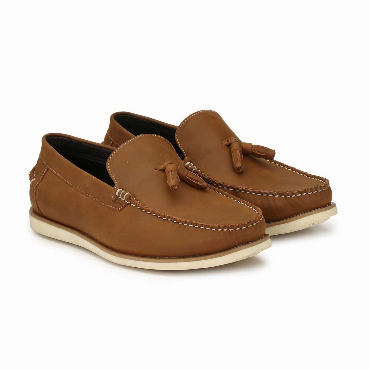 Sandals Turks San Frissco Tan Casual Tassel Driving Shoe For Men