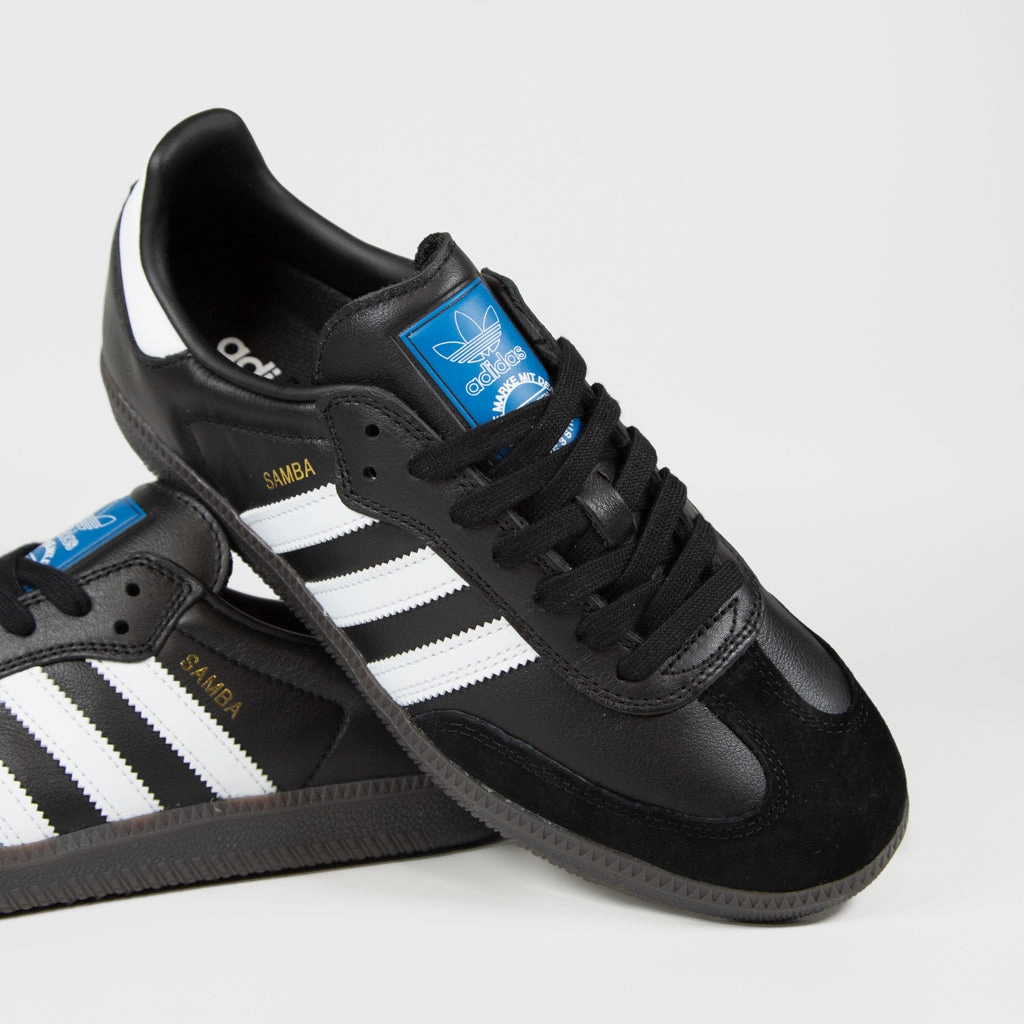 Adidas Skateboarding - Samba ADV Shoes - Core Black / Footwear White / Gold Metallic Adidas Solarmotion Golf Shoes