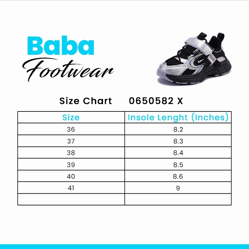 Baba Gray Jogger Shoes 0650582 Shoes Designed For Flat Feet