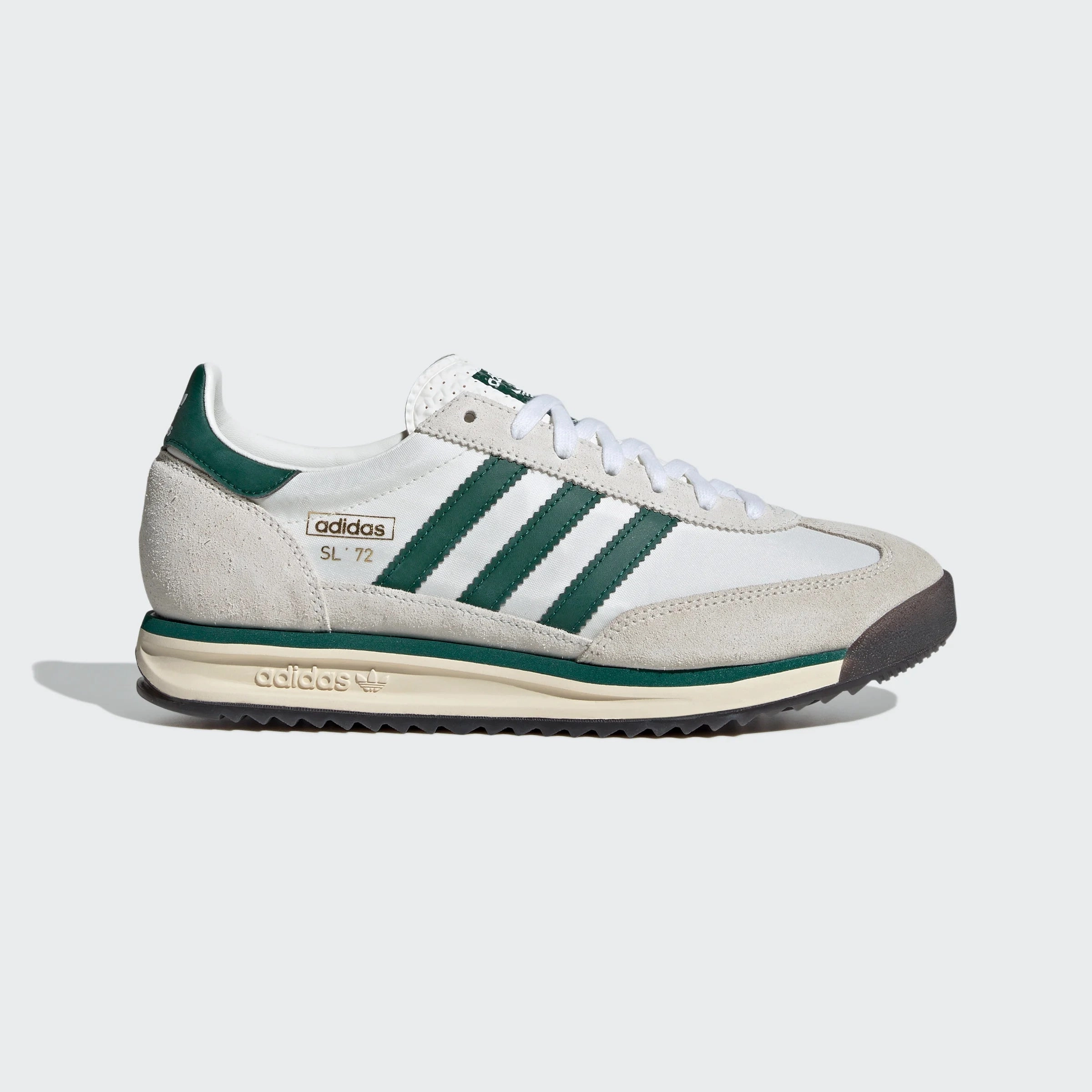 Adidas Brown Shoes Adidas SL 72 RS - Cloud White / Collegiate Green / Gum5