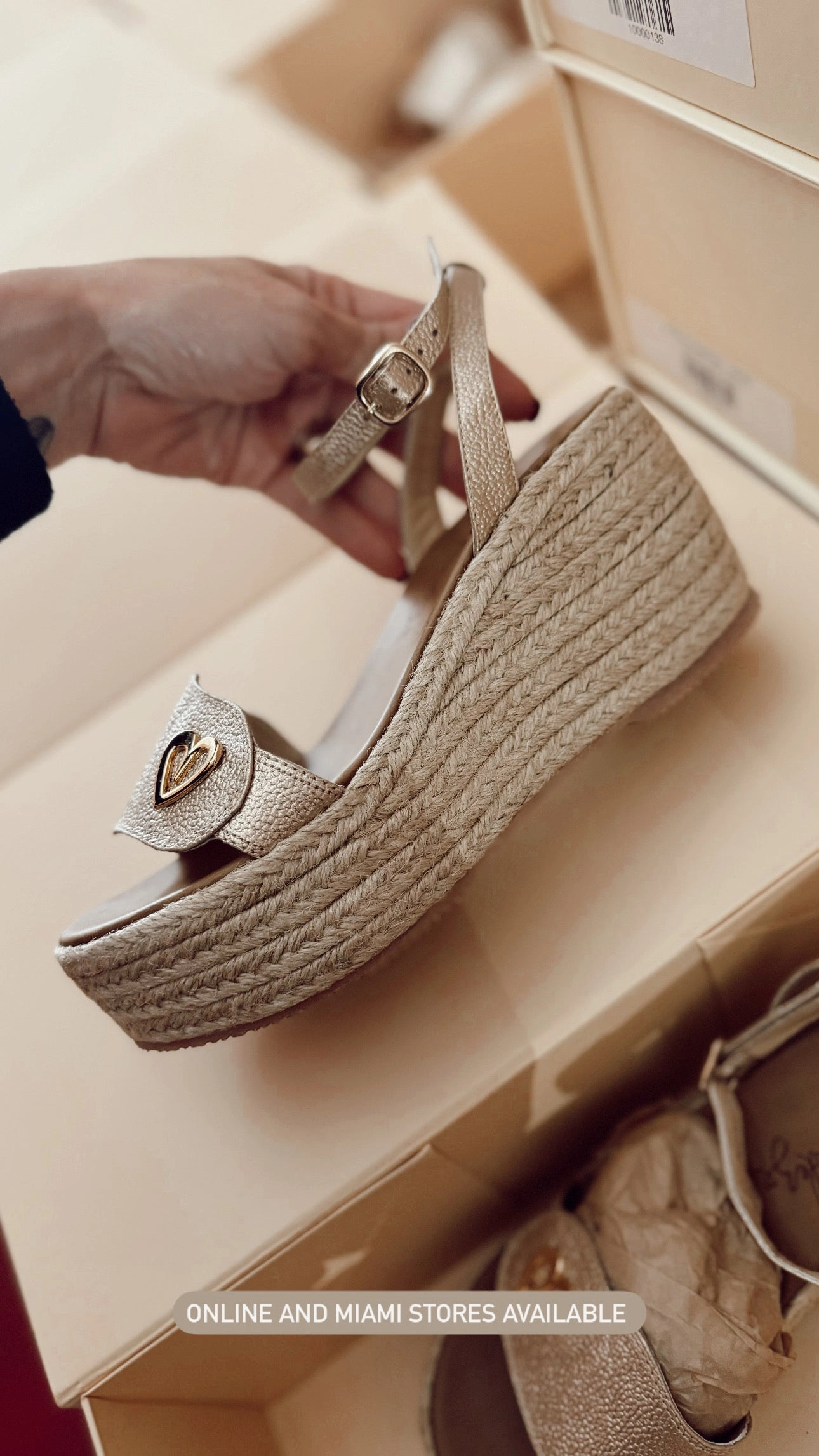 Amy Gold Espadrilles - Low High Flat Espadrille