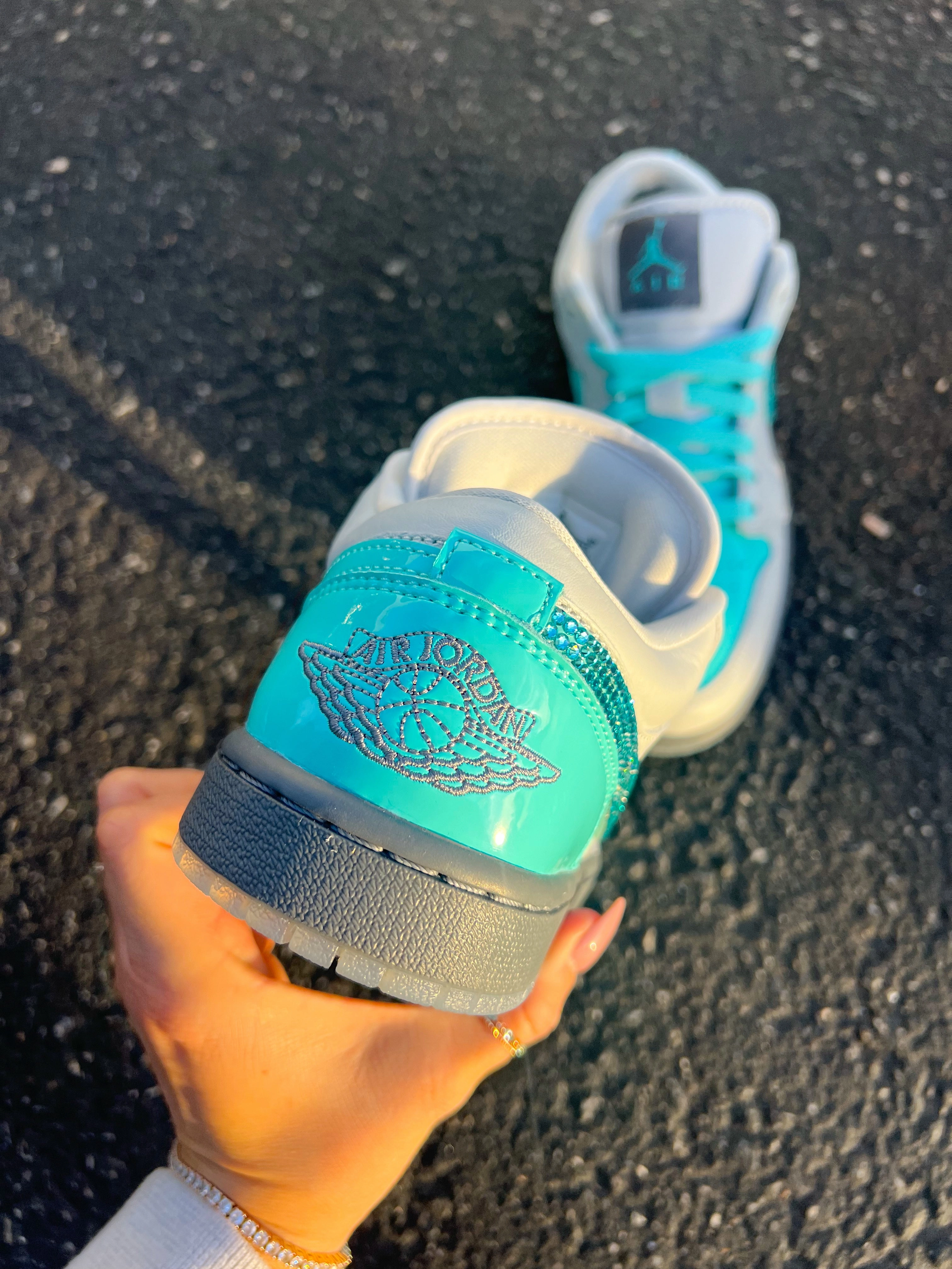 Aqua Polaroid Swarovski Womens Air Jordan Retro 1 Low Shoes Adidas Gtx Hiking Shoes